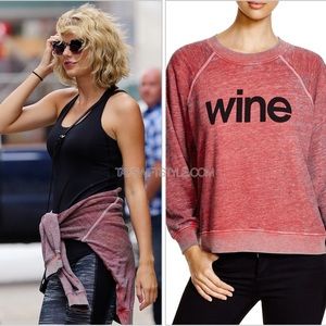 Wildfox 'Wine' Sweater S seen on Taylor Swift